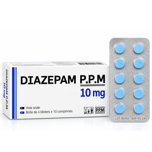 Diazepam P.P.M 10mg - Thuốc An Thần Dạng Viên Diazepam P.P.M 10mg - Thuốc An Thần Dạng Viên