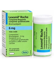 Lexomil Roche Bromazepam 6mg - Thuốc An Thần Dạng Viên Lexomil Roche Bromazepam 6mg - Thuốc An Thần Dạng Viên