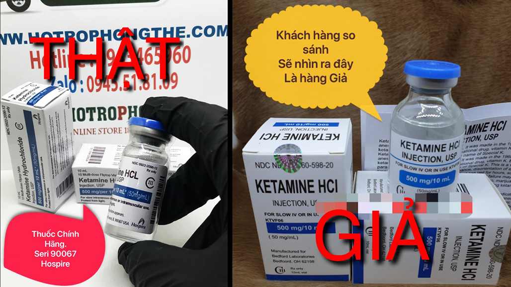 cảnh báo Thuốc Mê Ketami C3-HCL Giả